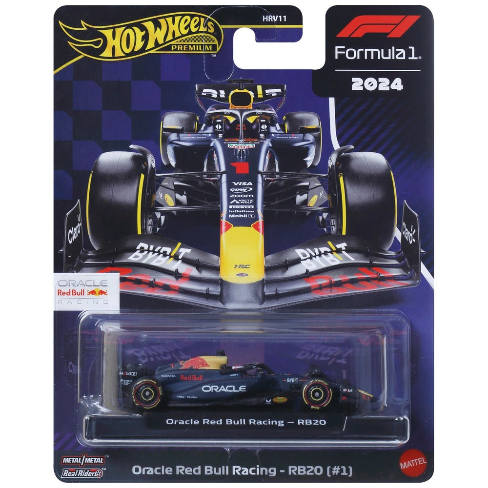 Hot Wheels Premium F1 Formula 1 Oracle Red Bull Racing RB20 #1 Max Verstappen