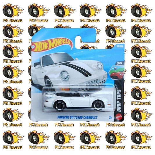 Hot Wheels 1:64 Porsche 911 Turbo Cabriolet Drop Tops 52/250 Short Card (Damaged Card)