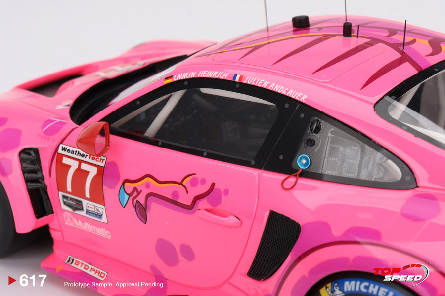 Top Speed 1:18 Porsche 911 GT3 R #77 AO Racing 2024 IMSA Road America TS0617