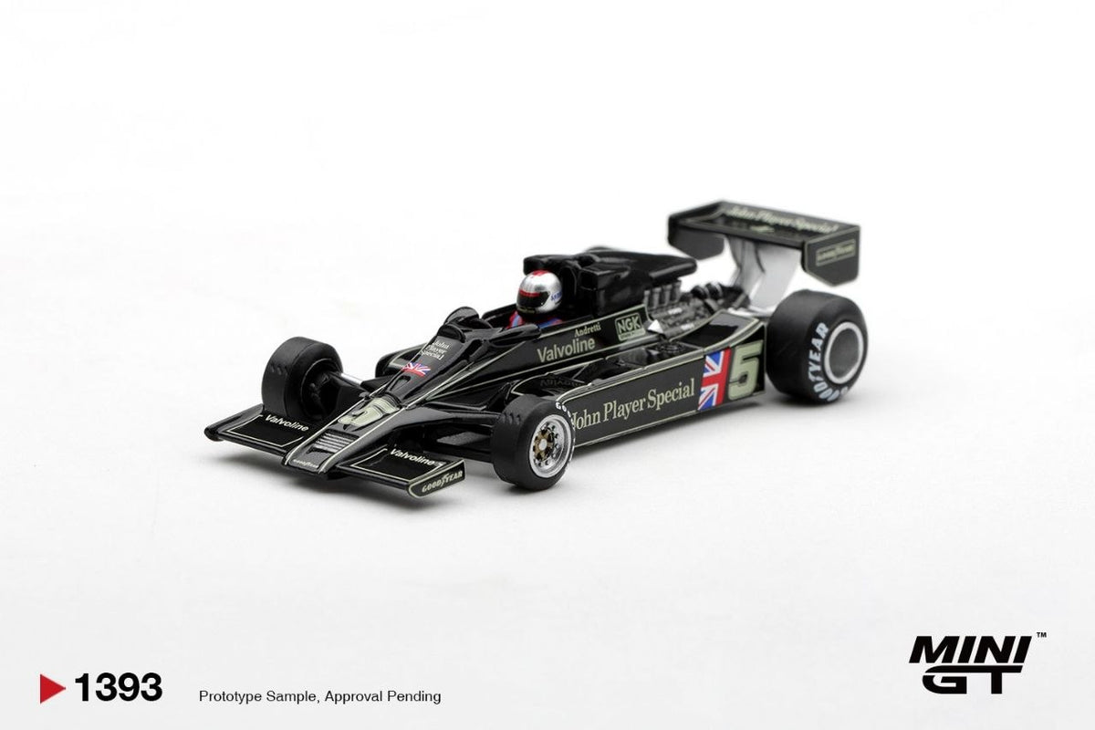 Mini GT 1:64 Lotus 78 #5 Mario Andretti 1977 US GP West Winner #1393