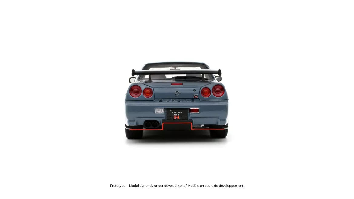 Ottomobile 1:18 2025 Nissan Skyline GT-R (BNR34) with body kit *Resin Series* Stealth Grey OT1238