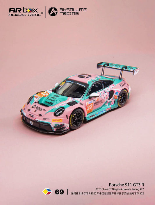 AR Box Almost Real 1:64 2026 Porsche 911 GT3 R China GT Ningbo Absolute Racing #22