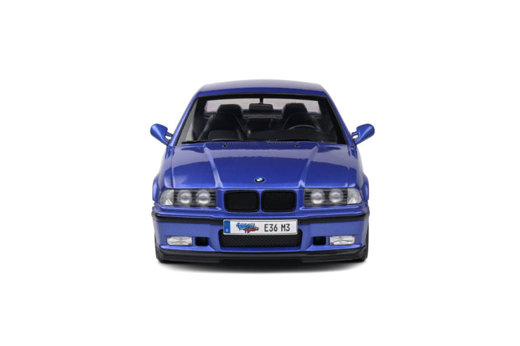 Solido 1:18 1996 BMW  M3 (E36) Coupe Solido Works Blue *Damaged Packaging*