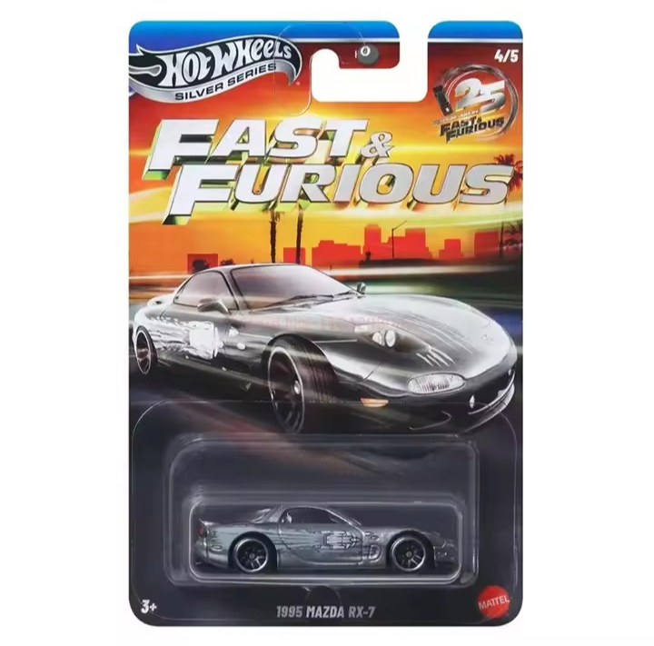 Hot Wheels 1:64 Silver Series Fast & Furious Silver Bodies Set of 5