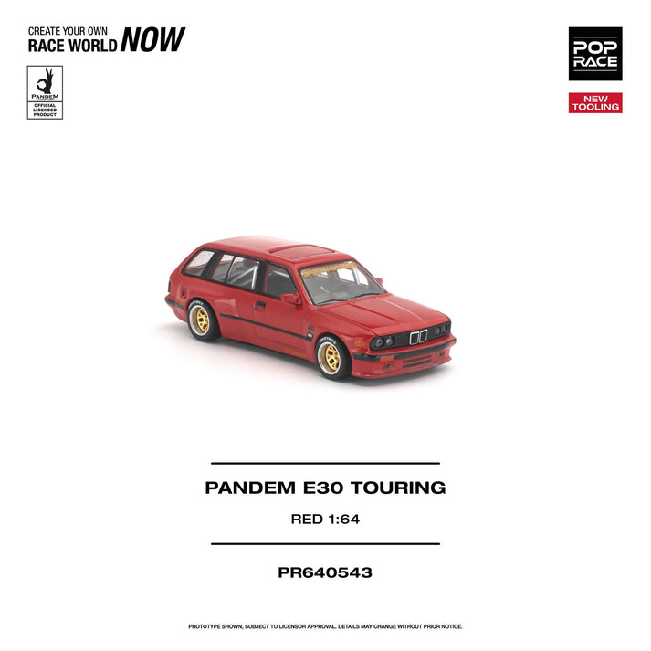 Pop Race 1:64 Pandem E30 Touring Red