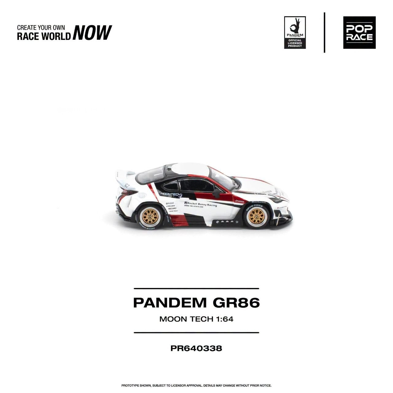 Pop Race 1:64 PANDEM GR 86 MOONTECH #0338