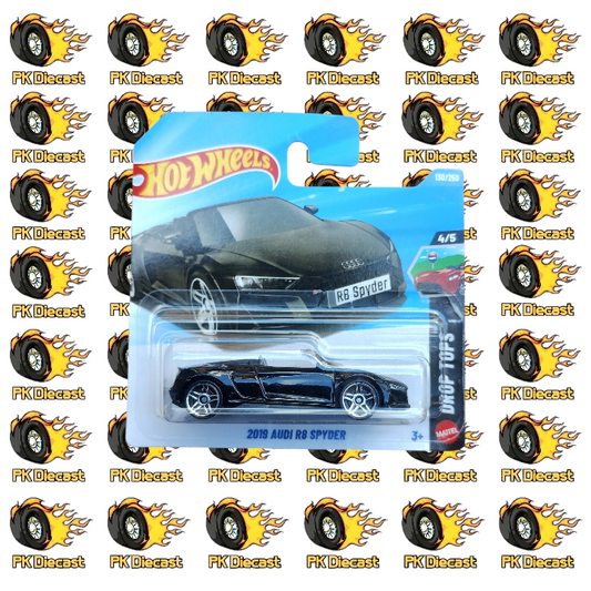 Hot Wheels 1:64 Mainline 2019 Audi R8 Spyder 130/250 Drop Tops Short Card