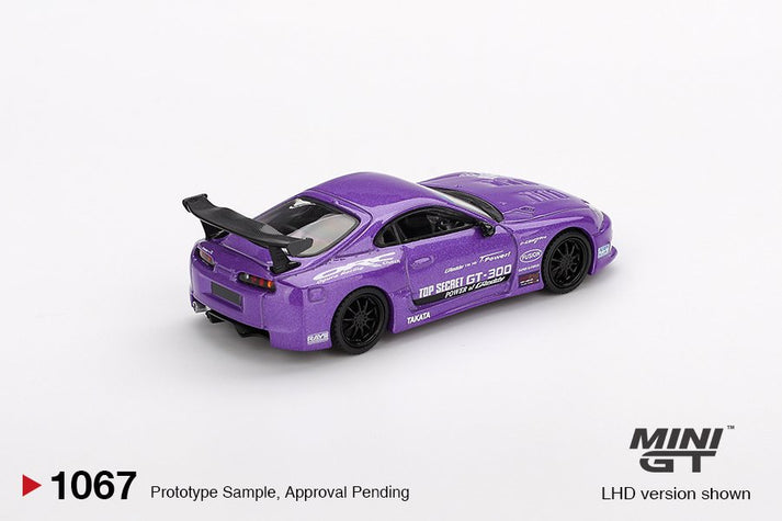 Mini GT 1:64 Toyota Supra (A80) Top Secret GT-300 Top Secret Purple (RHD) #1067