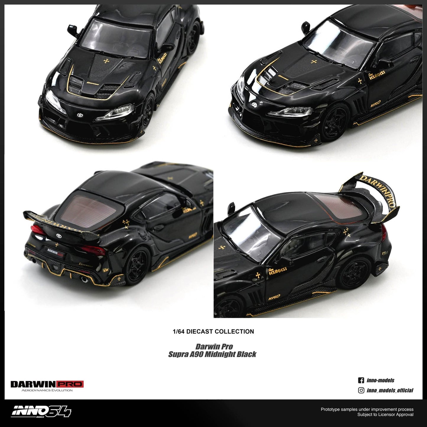 Inno64 Toyota Supra A90 *DarwinPRO* Midnight Black