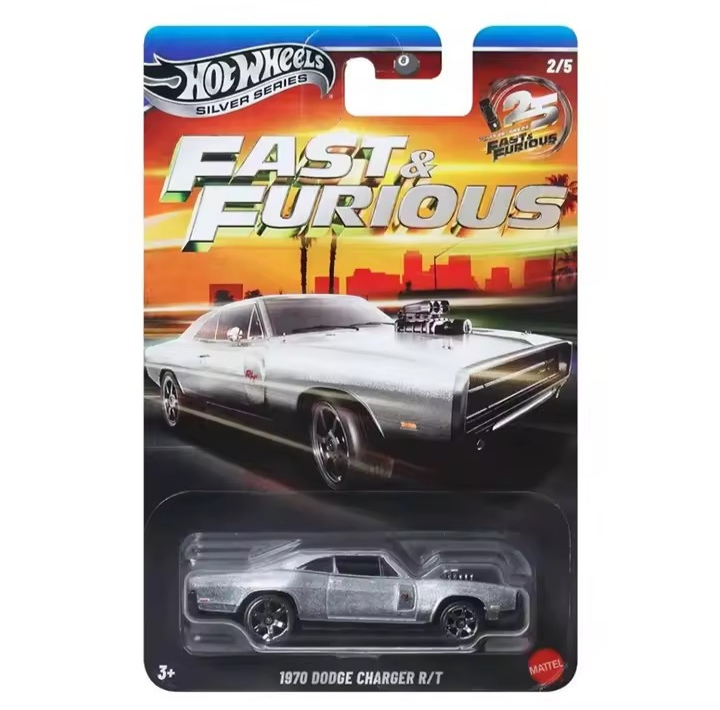 Hot Wheels 1:64 Silver Series Fast & Furious Silver Bodies Set of 5