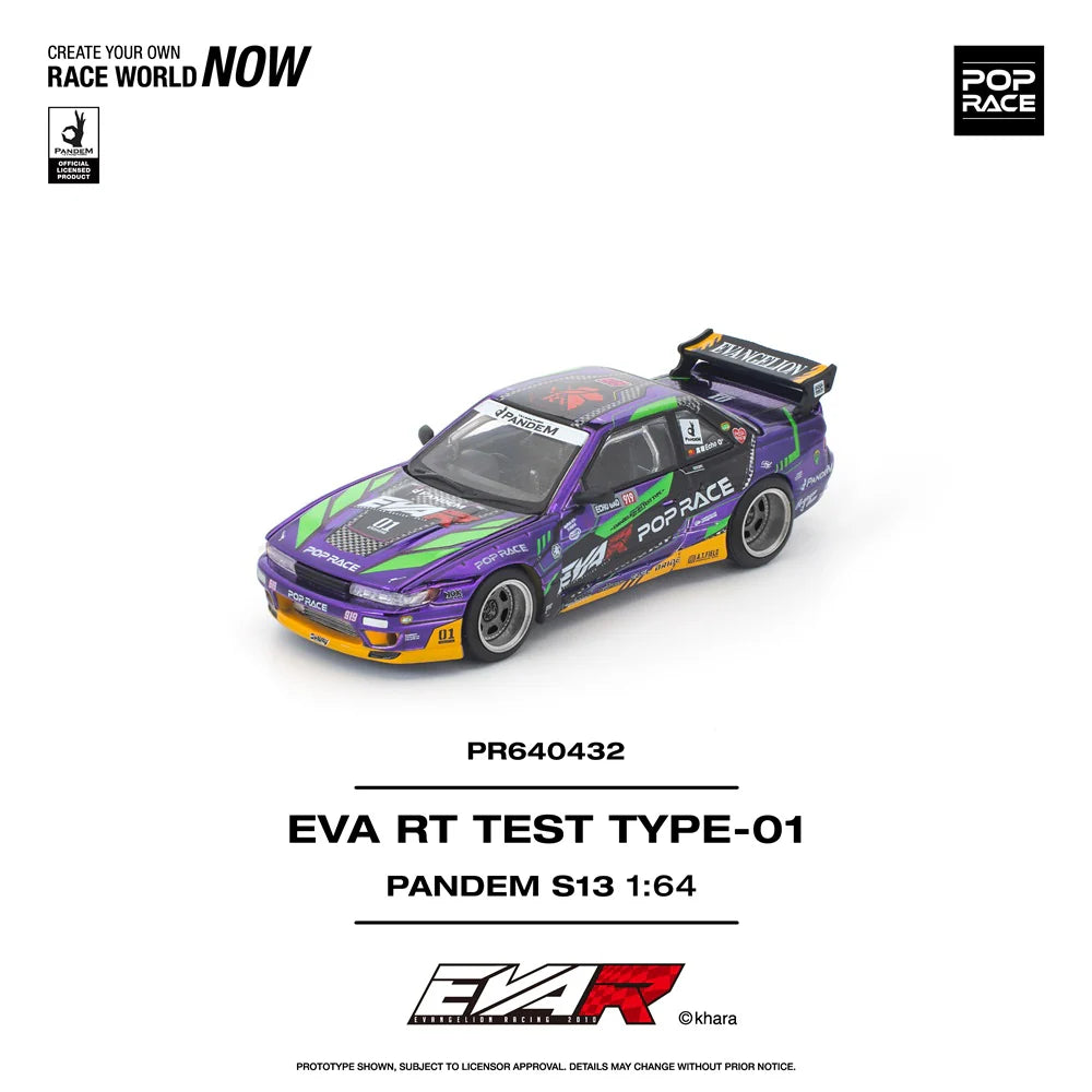 Pop Race 1:64 EVA RT Test Type-01 Pandem S13 PR64032