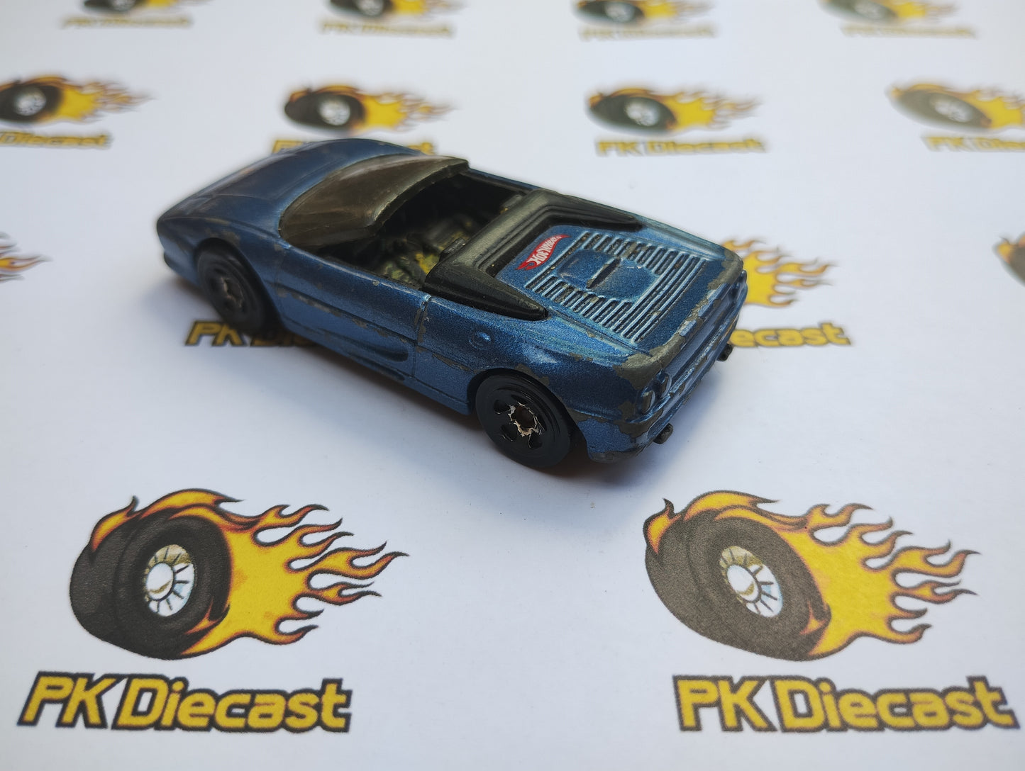 Hot Wheels 2002 Ferrari F355 Spider Blue Loose