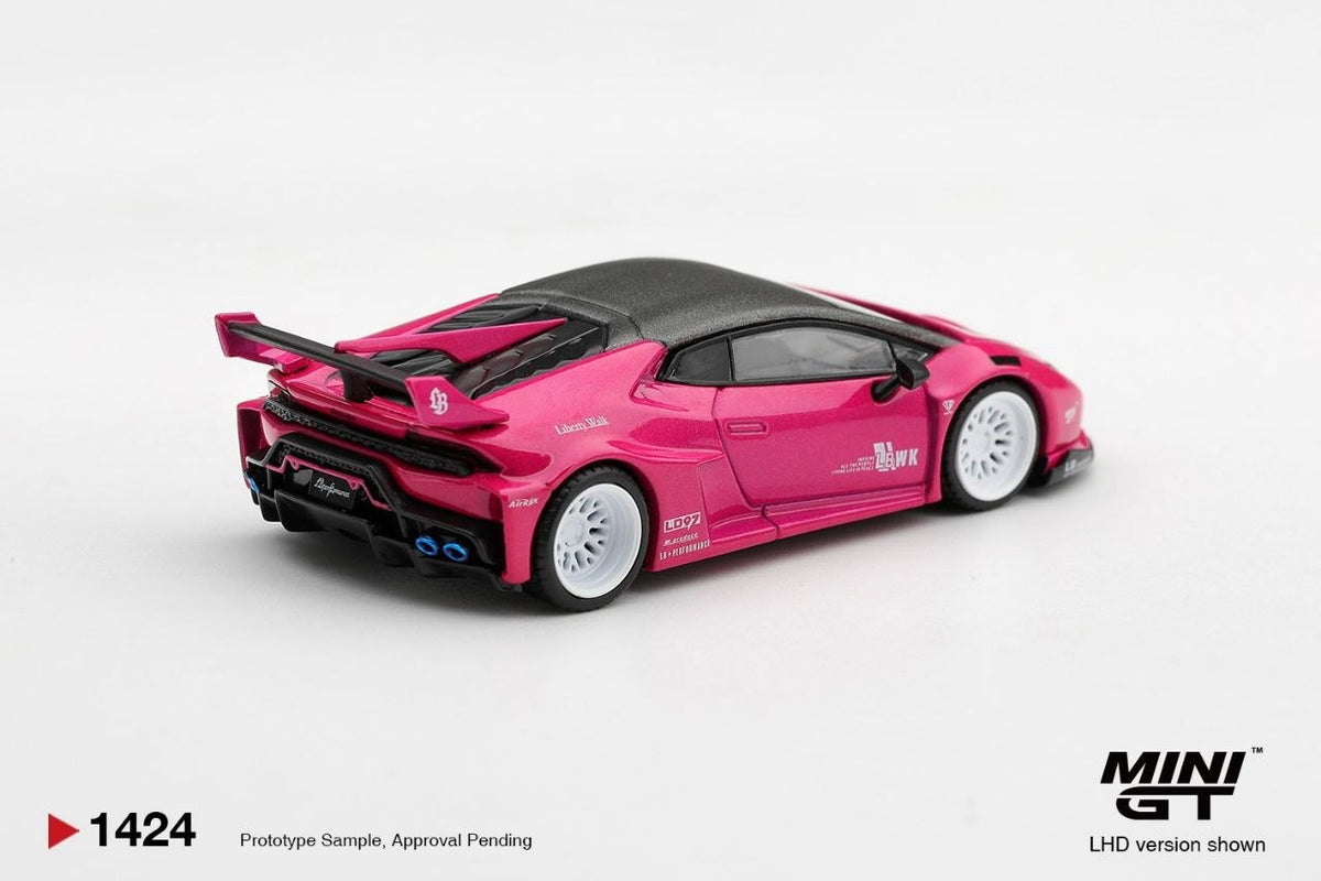 Mini GT 1:64 LB★WORKS Lamborghini Huracán GT Ruby Purple (LHD) #1424