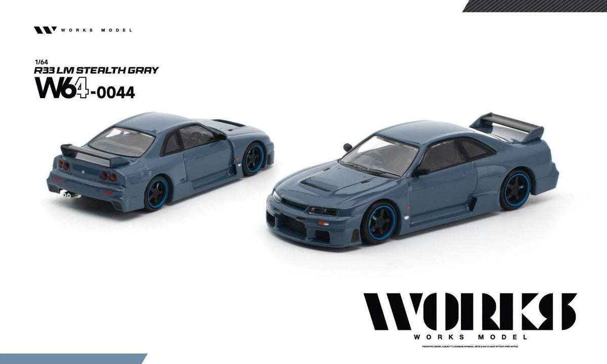 Works Model 1:64 R33 LM Stealth Grey