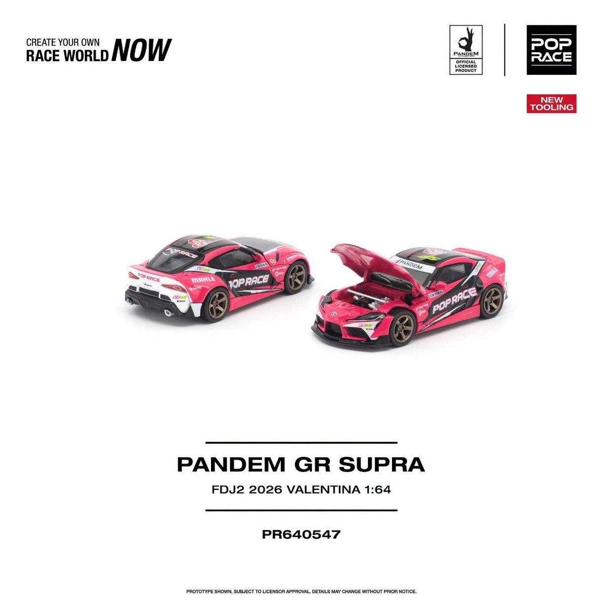 Pop Race 1:64 PANDEM GR SUPRA FDJ2 VALENTINA PIAZ * NEW TOOLING* PR640547
