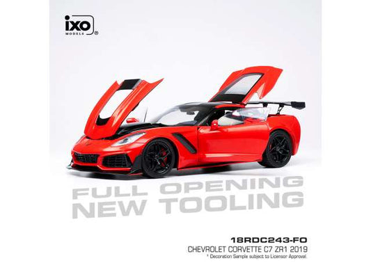 IXO America 1:18 2019 Chevrolet Corvette C7 ZR1 Red