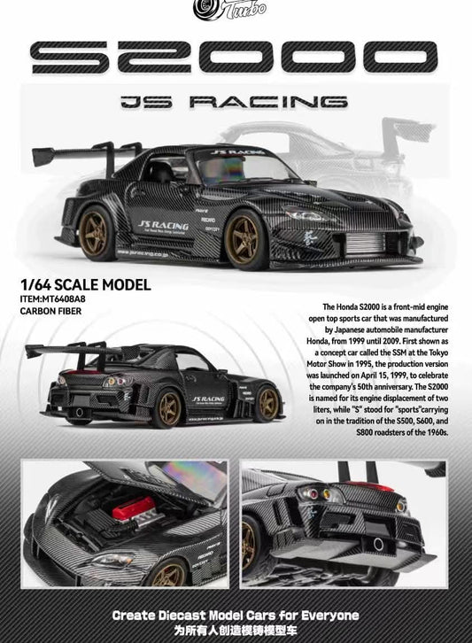 Micro Turbo 1:64 Honda S2000 AP1 J's Racing 2026 Shenzhen Cool Car Show Event Car