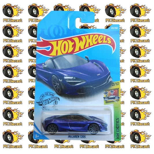 Hot Wheels 1:64 2018 Mainline McLaren 720S HW Exotics 221/250 Long Card