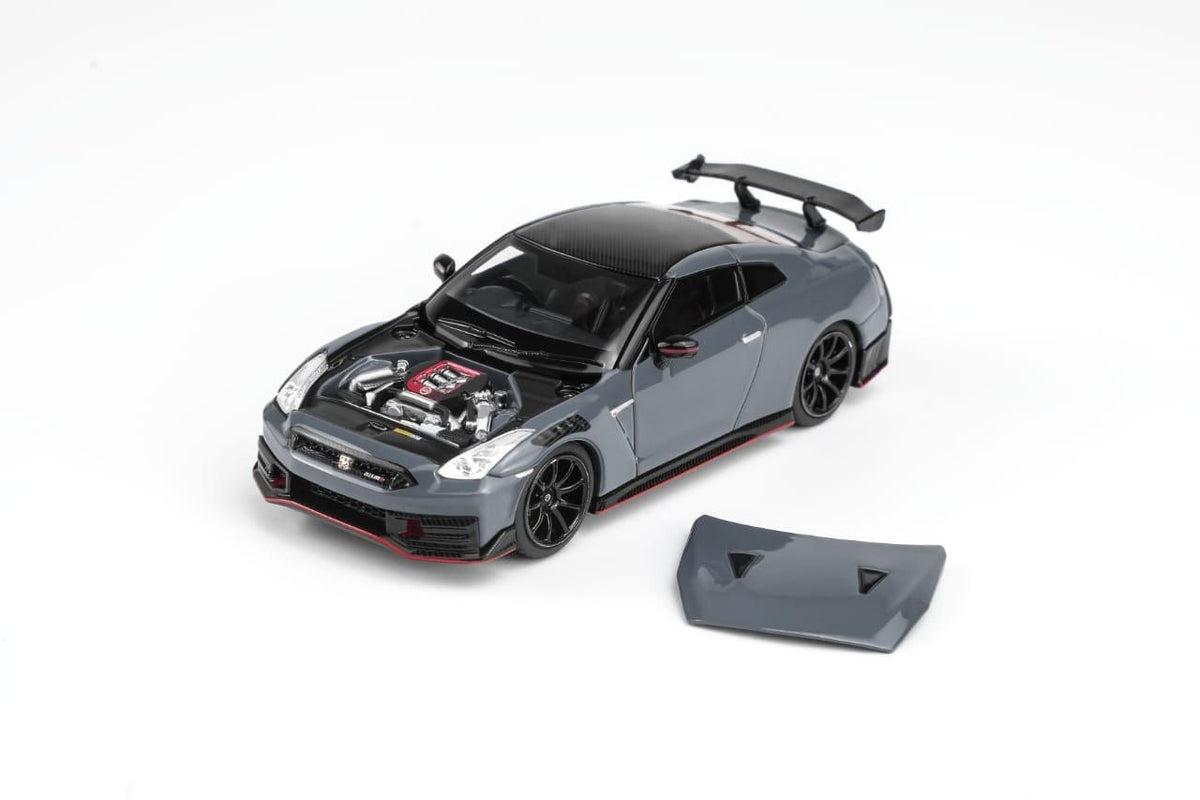 MotorHelix 1:64 2024 Nissan GT-R R35 Nismo Stealth Grey