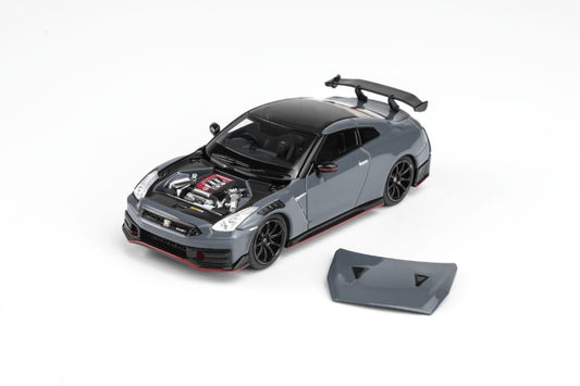 MotorHelix 1:64 2024 Nissan GT-R R35 Nismo Stealth Grey