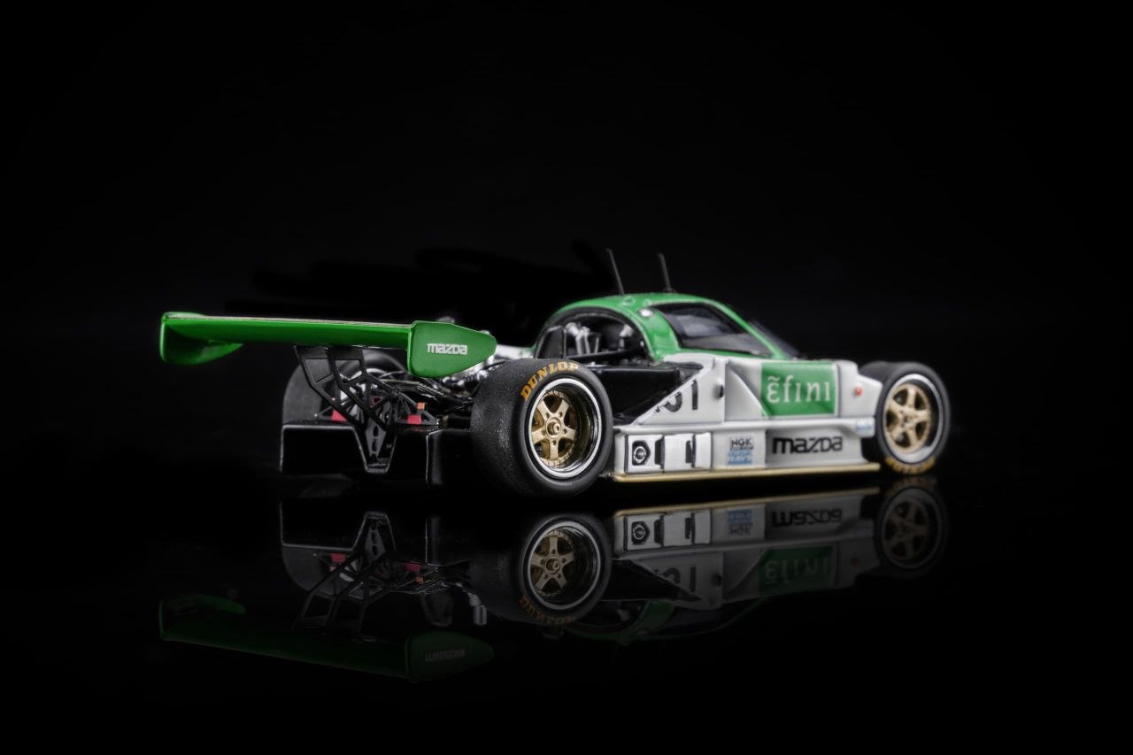 MotorHelix 1:64 Mazda Licensed Products - 787B Green-White #201 Livery (M60112)