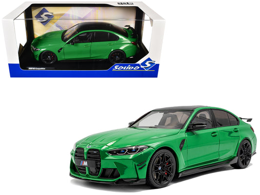 Solido 1:18 2024 BMW M3 Competition Signal Green with Carbon Roof