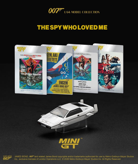 Mini GT 1:64 920-007E Lotus Esprit S1 “The Spy Who Loved Me” Submarine
