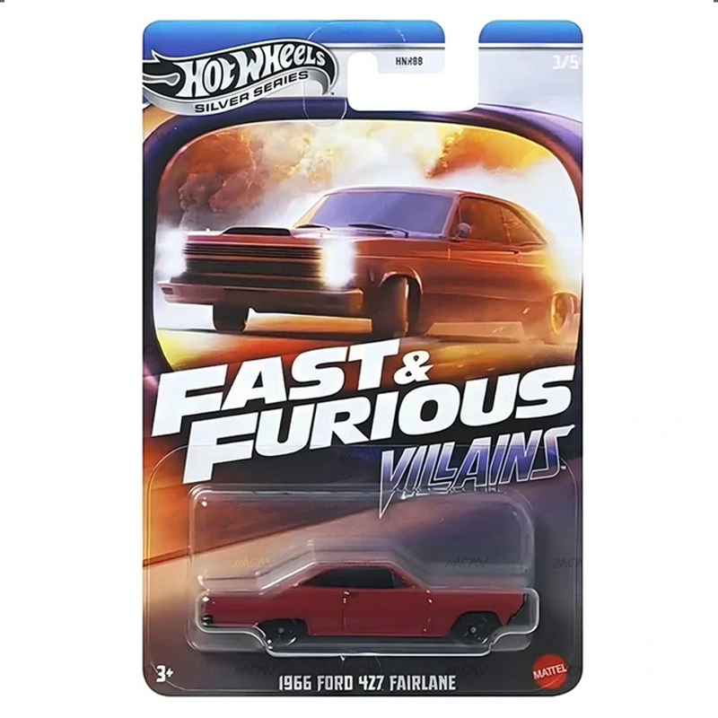 Hot Wheels 1:64 Fast & Furious Villains 1966 Ford 427 Fairlane 3/5