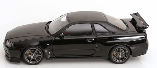 KK Scale 1:12 2001 Nissan Skyline GT-R R34 V-Spec II with OEM Rims Black
