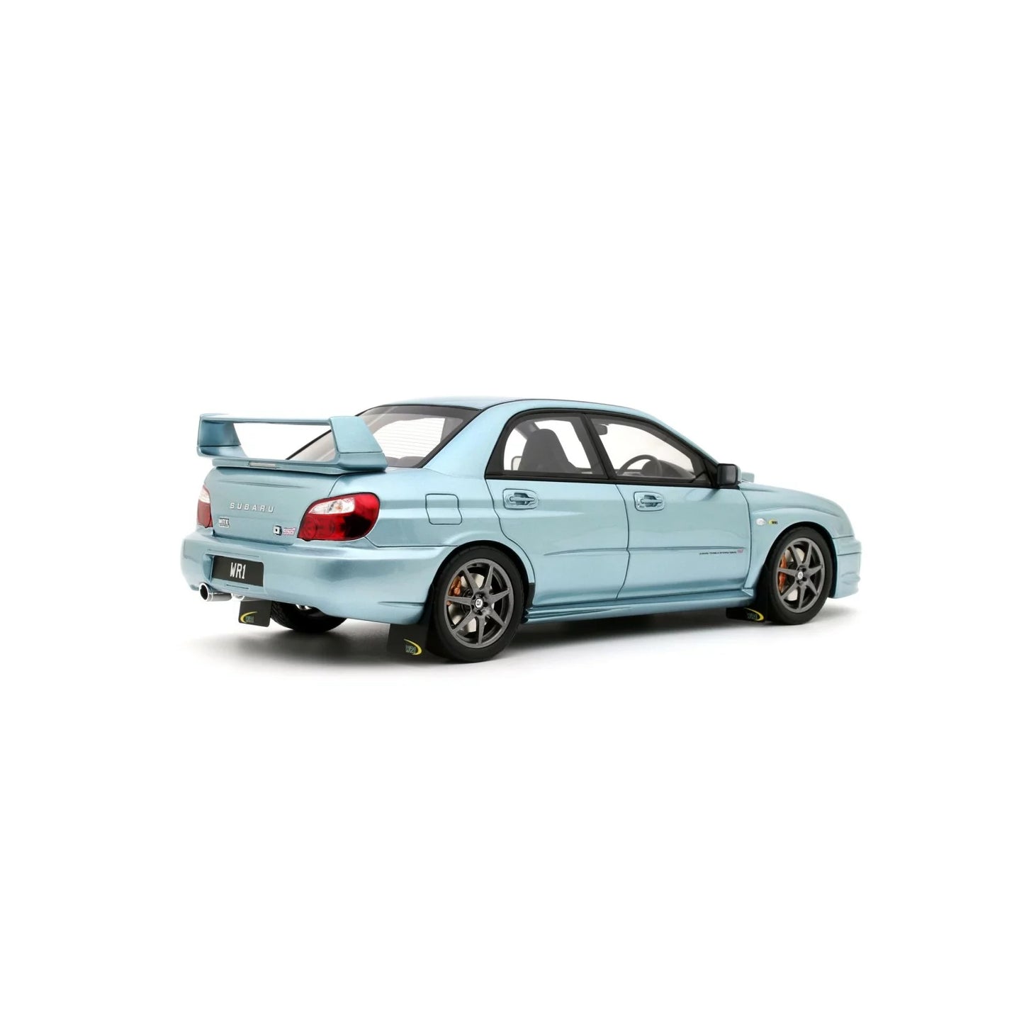 Ottomobile 1:18 Subaru Impreza WRX Sti WR1 P.Solberg Edition Ice Blue Metallic 2003