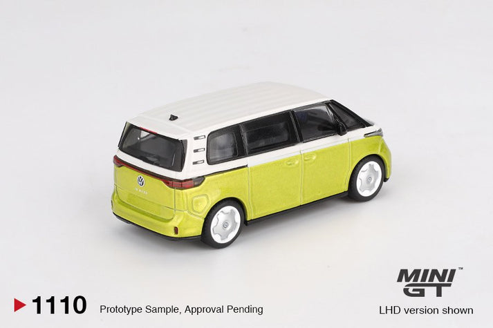 Mini GT 1:64 Volkswagen ID.BUZZ Candy White/Pomelo Yellow (RHD) #1110