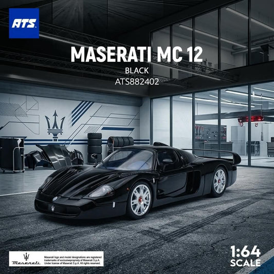 ATS 1:64 Diecast Model Maserati MC 12 Black