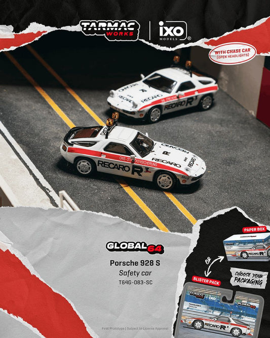 Tarmac Works 1:64 Porsche 928 S Safety Car White