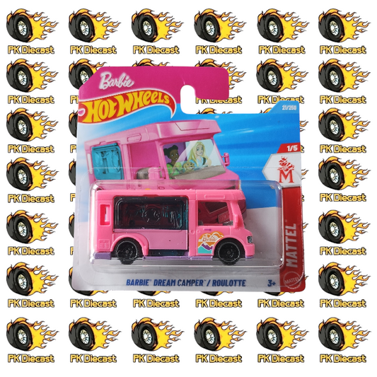 Hot Wheels 1:64 Mainline Barbie Dream Camper 21/250 Mattel Short Card