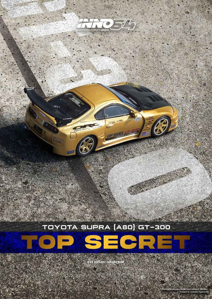 Inno64 Toyota supra (A80) Top Secret GT300 Gold