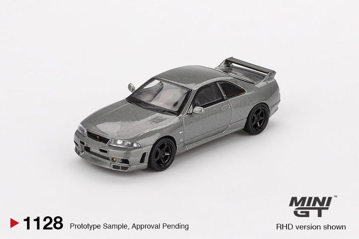 Mini GT 1:64 Nissan Skyline GT-R Dark Metal Gray (NISMO BCNR33 CRS Version) #1128