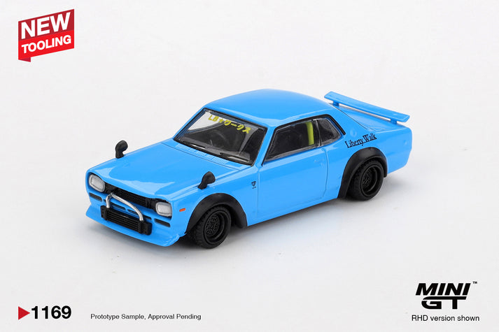 Mini GT 1:64 Nissan LB★Works HAKOSUKA Baby Blue #1169