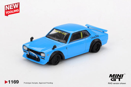 Mini GT 1:64 Nissan LB★Works HAKOSUKA Baby Blue #1169
