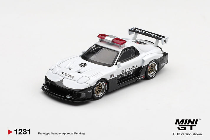 Mini GT 1:64 1998 Mazda RX-7 LB-Super Silhouette Police (RHD) #1231