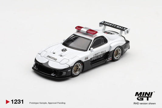 Mini GT 1:64 1998 Mazda RX-7 LB-Super Silhouette Police (RHD) #1231