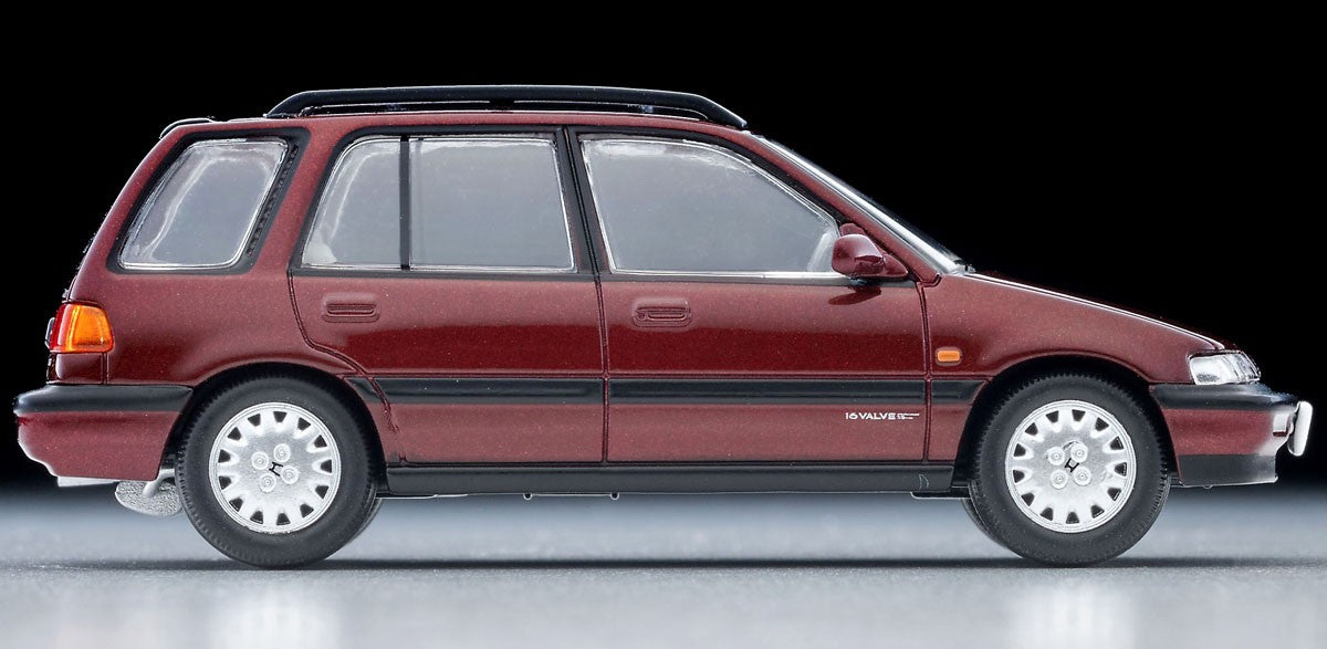 Tomica Limited Vintage 1:64 1990 Honda Civic Shuttle 56i Red