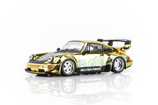 MotorHelix 1:64 RWB 964 *SILVER-FENIX* Gold Chrome 2026 The Model Car Show Malaysia