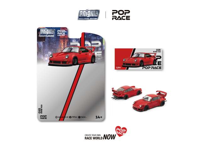 Pop Race 1:64 RWB 930 Red *Enigma Exclusive*
