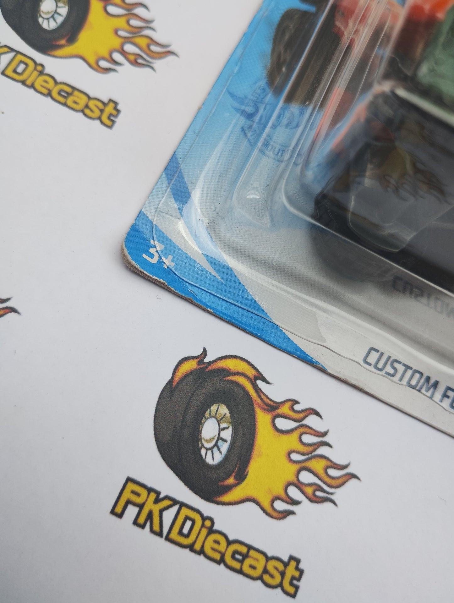 Hot Wheels Custom Ford Bronco Error/Misprint Orange Then and Now 2021 Short Card *Damaged Card*