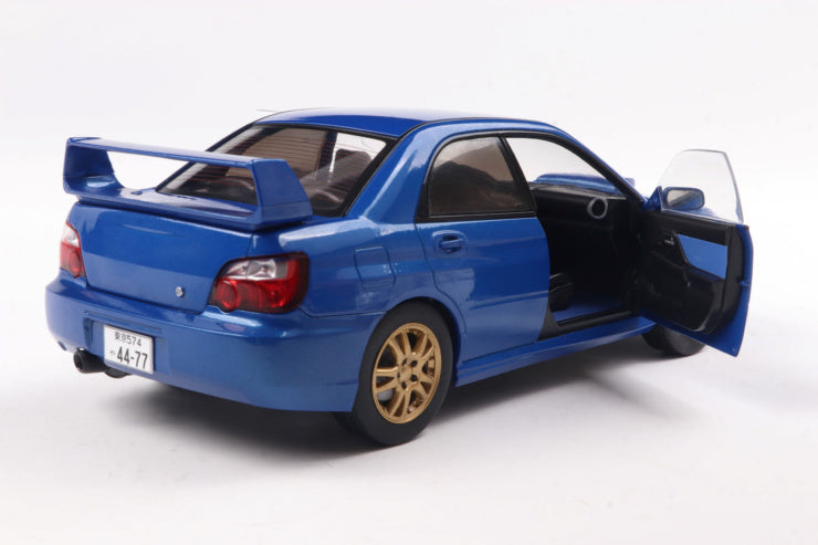 Solido 1:18 2003 Subaru IMPREZA WRX STI Sonic Blue *Damaged Box*