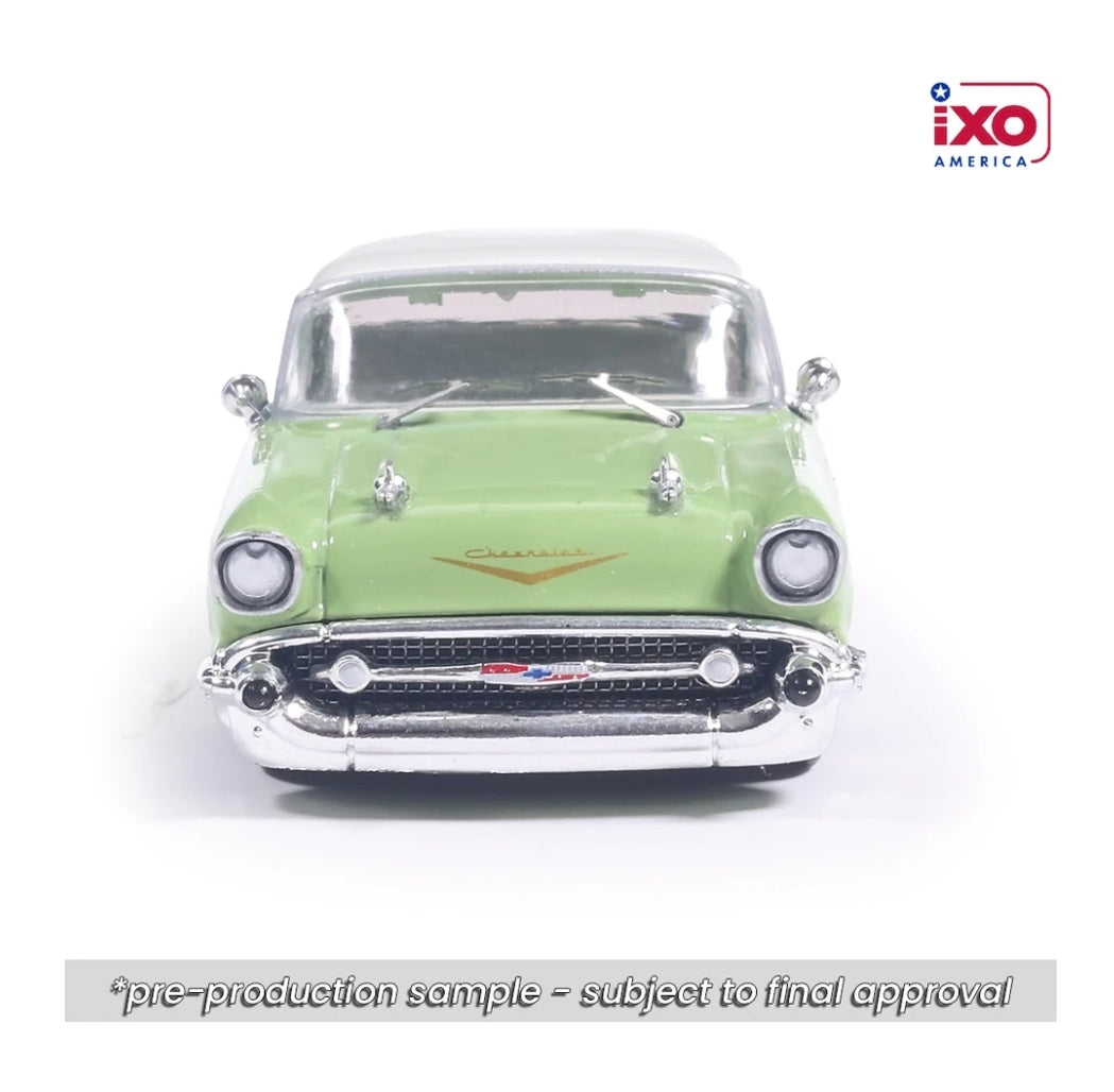 IXO America 1:64 1957 Chevrolet Bel Air Laurel Green Lowrider