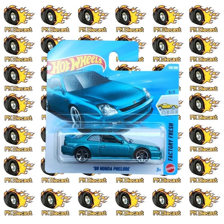Hot Wheels 1:64 '98 Honda Prelude Factory Fresh 138/250 Short Card