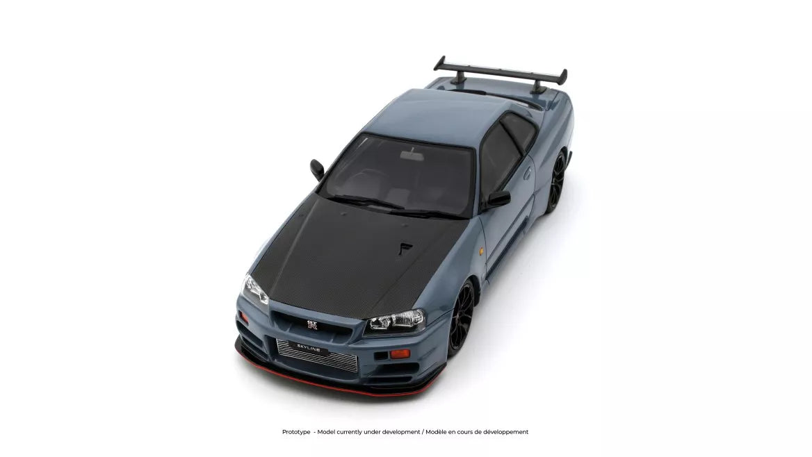 Ottomobile 1:18 2025 Nissan Skyline GT-R (BNR34) with body kit *Resin Series* Stealth Grey OT1238