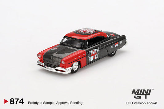 Mini GT x Mizu 1:64 Lincoln Capri Hot Rod 1954 Shadow Puppet Blister Packaging