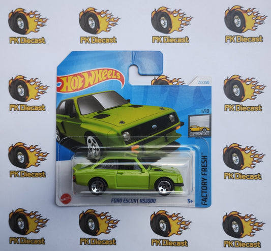 Hot Wheels 2024 Ford Escort RS2000 - Factory Fresh - 23/250 Short Card *DAMAGED CARD*